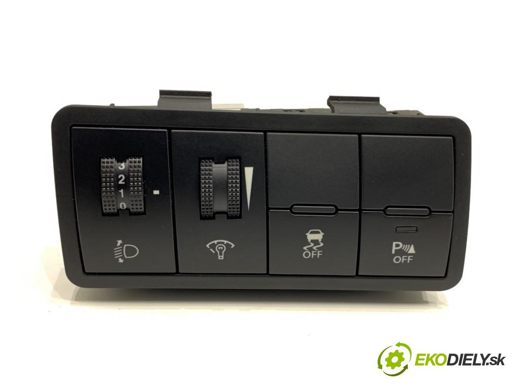 KIA VENGA liftback 2018 66 kW 1.4 CVVT 1396 Prepínač nastavenia svetiel 93300-1PBD0 (Prepínacie páčky pod volantom)