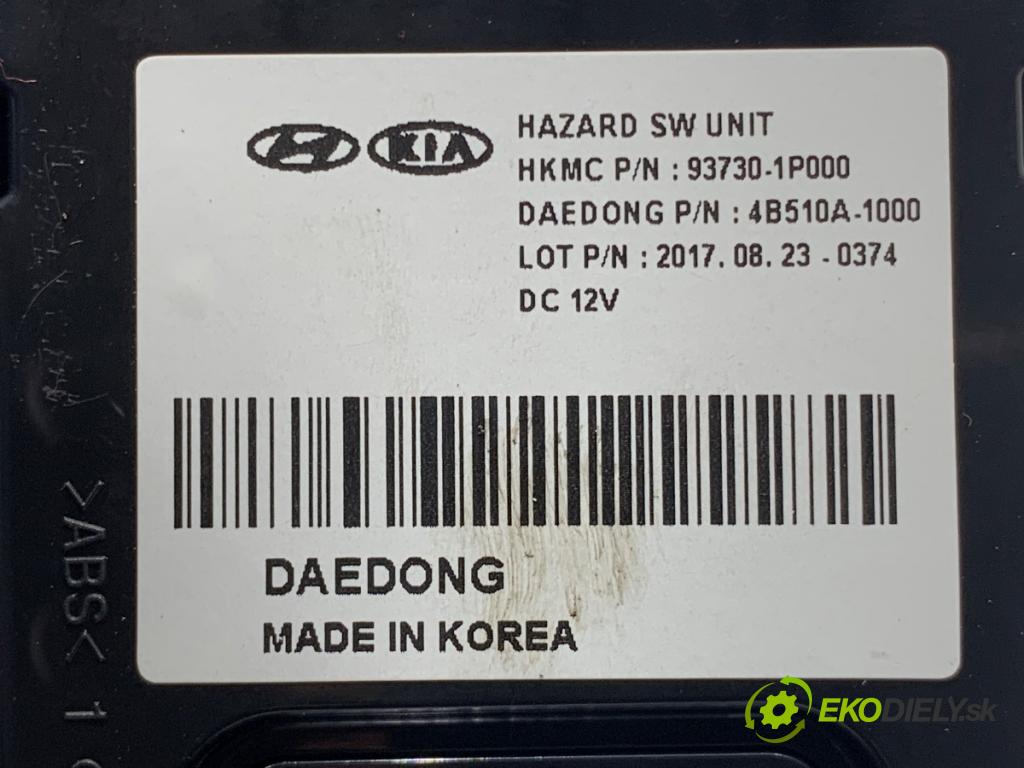 KIA VENGA liftback 2018 66 kW 1.4 CVVT 1396 Panel ovládania kúrenia 93730-1P000 (Prepínacie páčky pod volantom)