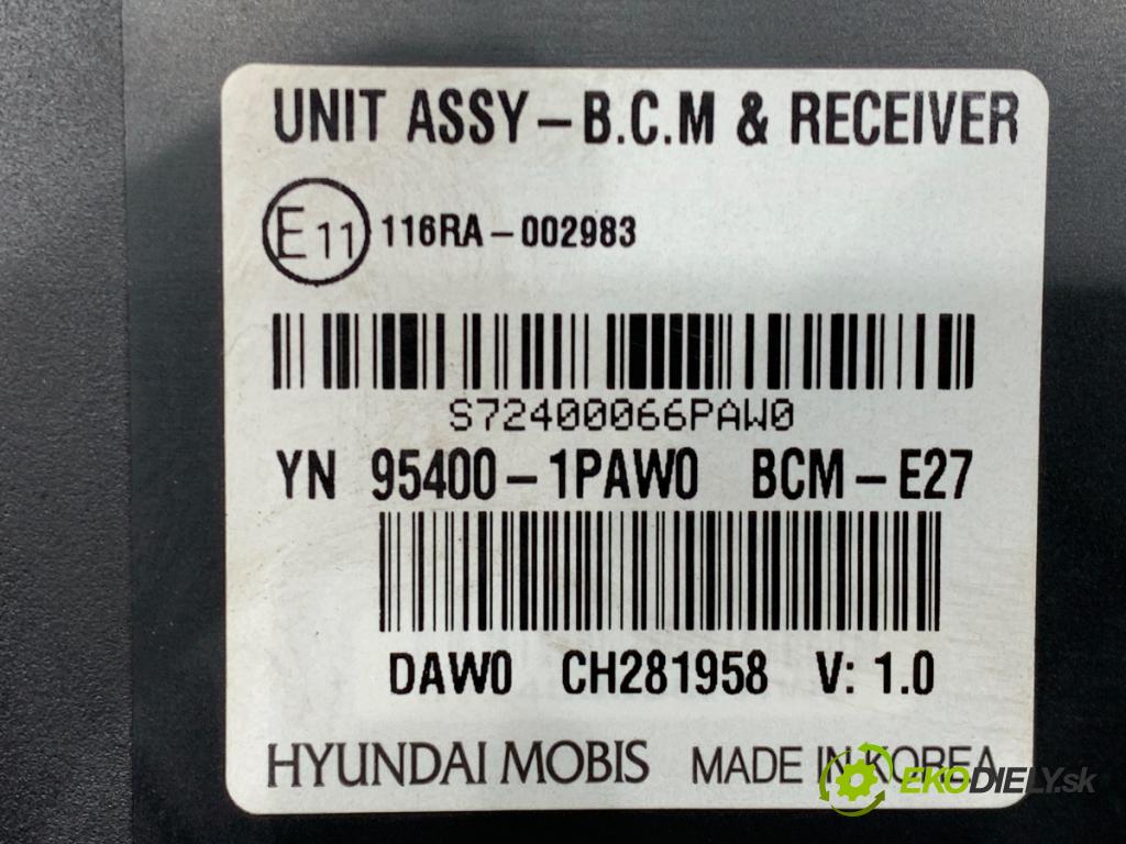 KIA VENGA liftback 2018 66 kW 1.4 CVVT 1396 Modul BCM 95400-1PAW0 (Riadiaca jednotka ostatné)