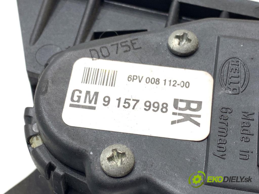 OPEL ASTRA H liftback 2005 110 kW 1.9 CDTI (L48) 1910 Potenciometer plynu 9157998 (Potenciometer plynového pedálu)