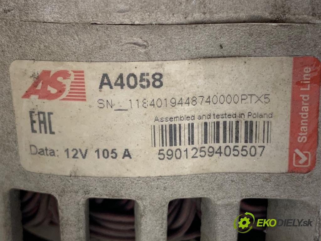 FIAT GRANDE PUNTO liftback 2008 57 kW 1.4 (199AXB11, 199AXB1A, 199BXB1A, 199AXL1A) 1368 Alternátor  (Alternátor)