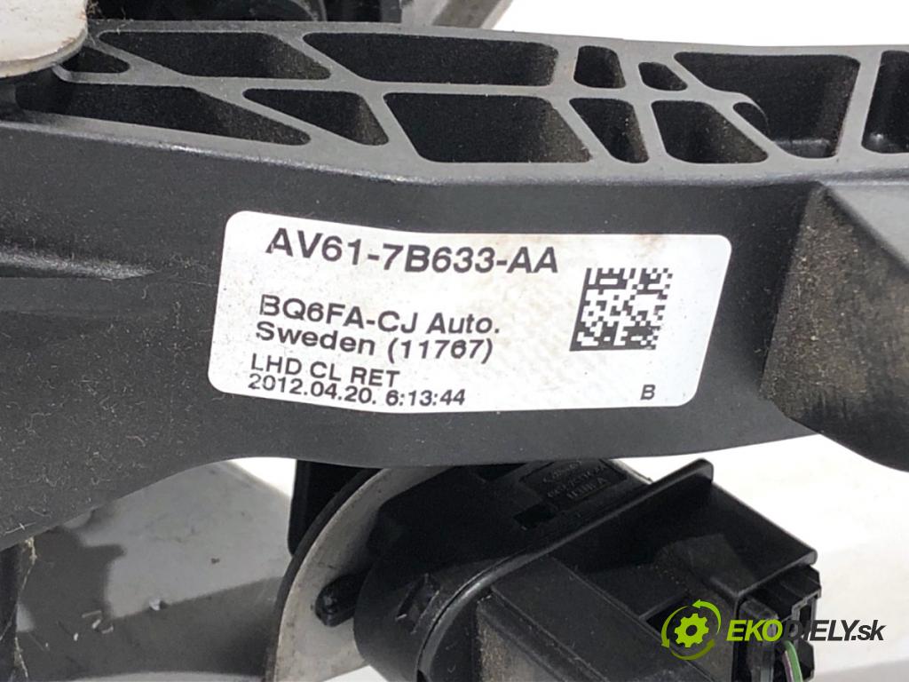 FORD C-MAX II nadwozie wielkoprzestrzenne (MPV) 2012 77 kW 1.6 Ti 1596 PEDÁL: manuální AV61-7B633-AA AV61-9F836-AB (Potenciometr plynového pedálu)