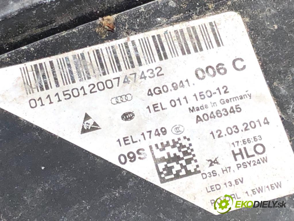 AUDI A6 C7 sedan 2013 150 kW 3.0 TDI quattro 2967 Svetlomet pravy predný BI-XENON 4G0941006C