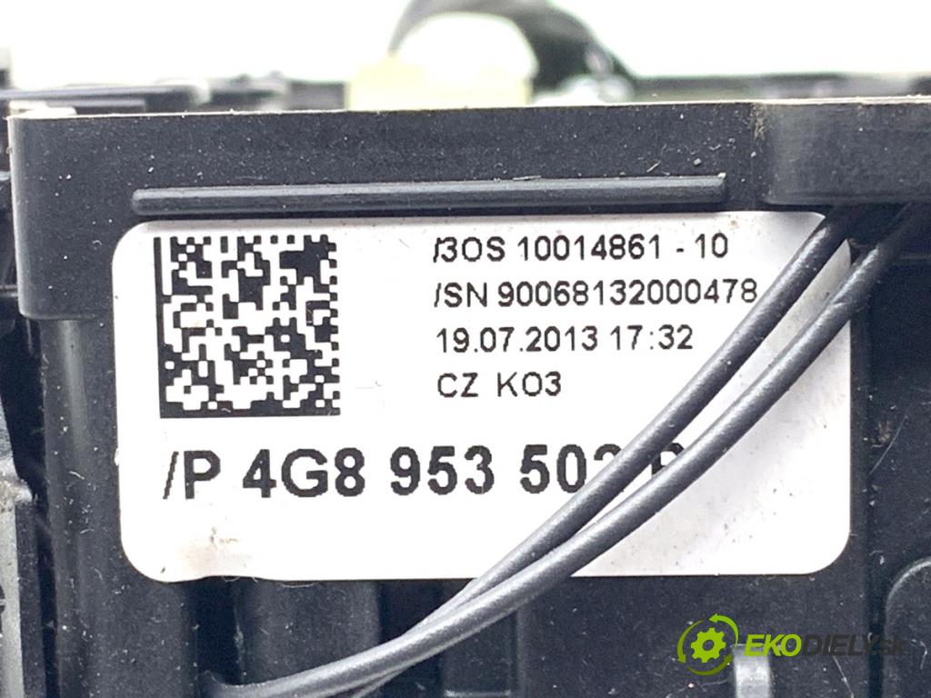 AUDI A6 C7 sedan 2013 150 kW 3.0 TDI quattro 2967 Prepínač kombinovaný 4G8953502P (Prepínacie páčky pod volantom)