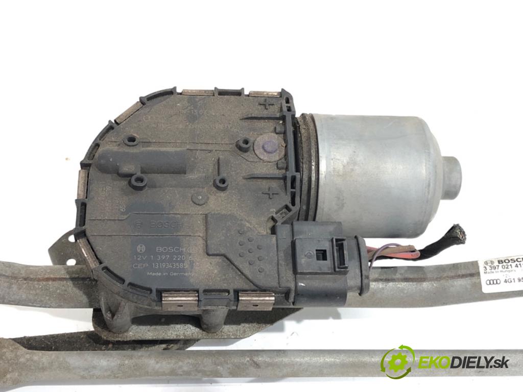 AUDI A6 C7 sedan 2013 150 kW 3.0 TDI quattro 2967 Mechanizmus stieračov predný 4G1955023A (Motorček stieračov predný)