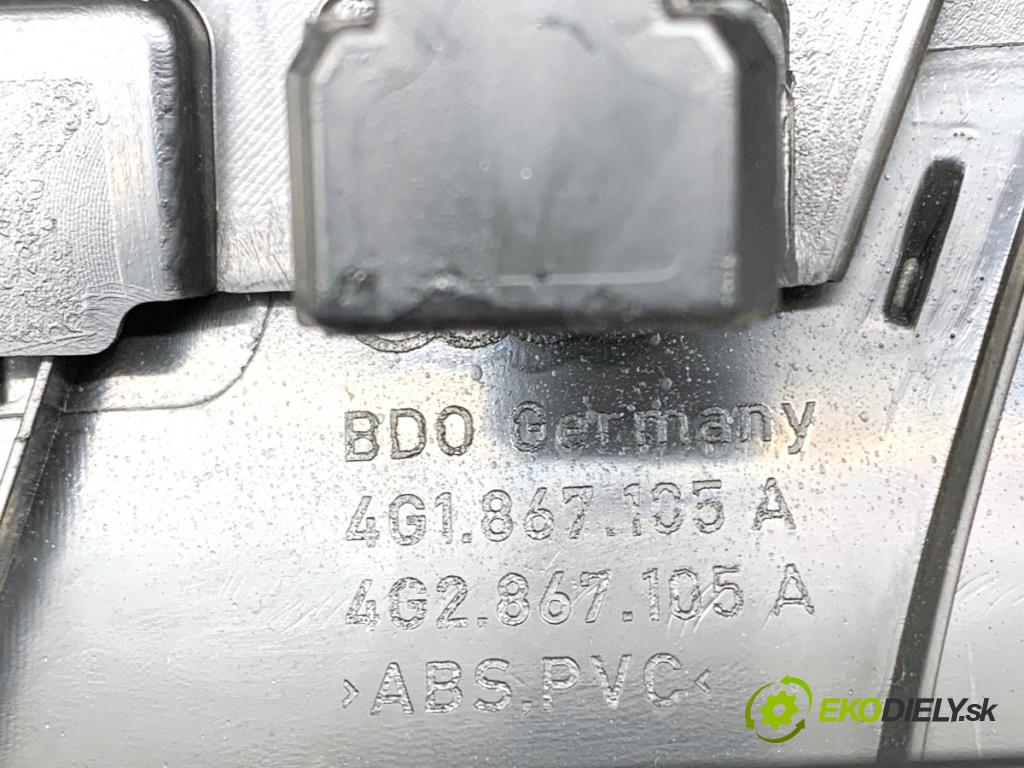 AUDI A6 C7 sedan 2013 150 kW 3.0 TDI quattro 2967 ča dveře levý přední část 4G1867105A