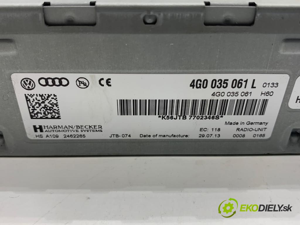 AUDI A6 C7 sedan 2013 150 kW 3.0 TDI quattro 2967 TUNER radia 4G0035061L