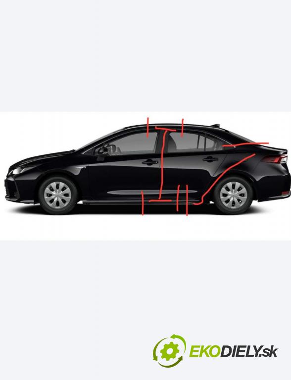 TOYOTA COROLLA E21  2022 92 kW 1.5 VVTi 92kW [125 KM] benzyna 2019 - 2022 1490 KAROSERIA ČTVRŤÁK blatník zadní část levý pravý práh střecha PODŁUŻNICA levý pravý 