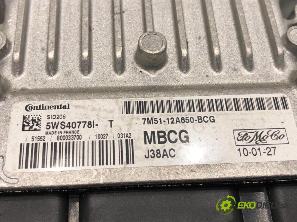 FORD FOCUS II Kombi 2010 85 kW 1.8 TDCi 1753 riadiaca jednotka Motor 7M51-12A650-BCG (Riadiaca jednotka)