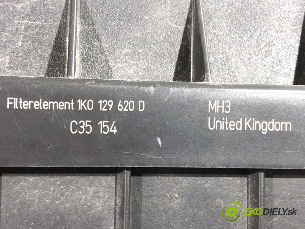 SKODA OCTAVIA II Kombi 2006 77 kW 1.9 TDI 1896 Obal filtra vzduchu 3C0129607AD (Obal vzduchového filtra)