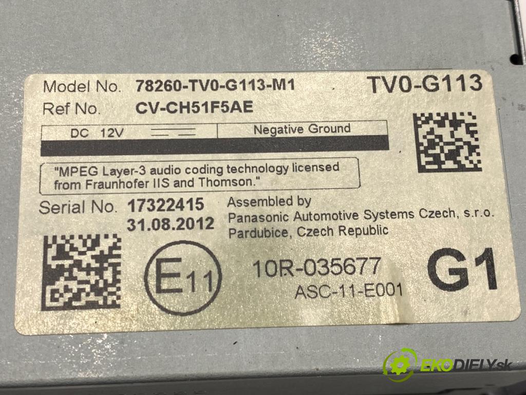 HONDA CIVIC IX liftback 2013 73 kW 1.4 i-VTEC (FK1) 1339 Dislpej 78260-TV0-G113-M1 (Prístrojová doska)