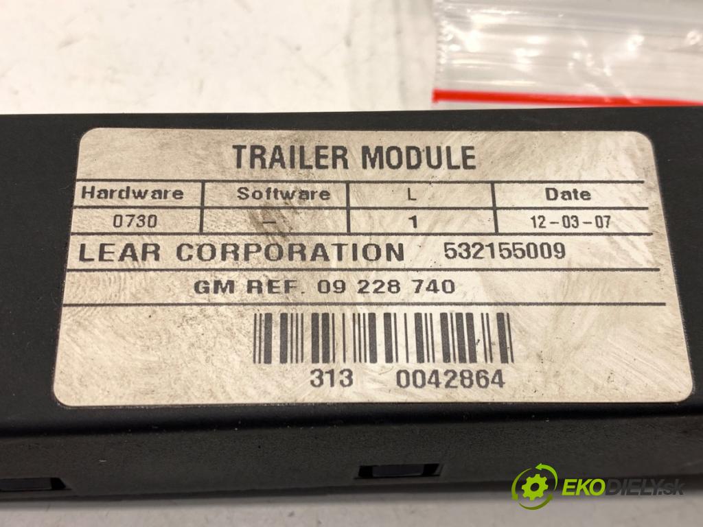 OPEL VECTRA C sedan 2006 114 kW 2.2 DGi (F69) 2198 Modul ťažného oka 09228740 (Riadiaca jednotka ostatné)