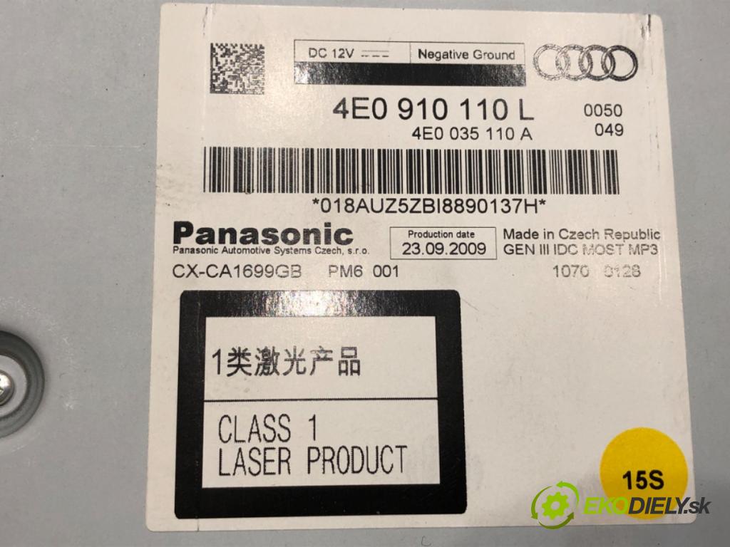 AUDI Q7 4L SUV 2009 176 kW 3.0 TDI quattro 2967 Menič CD 4E0910110L (CD menič)