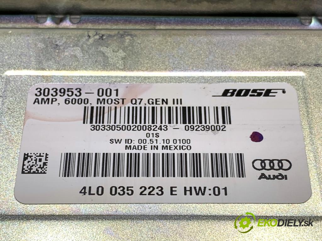 AUDI Q7 4L SUV 2009 176 kW 3.0 TDI quattro 2967 Zosilňovač 4L0035223E (Zosilňovač)