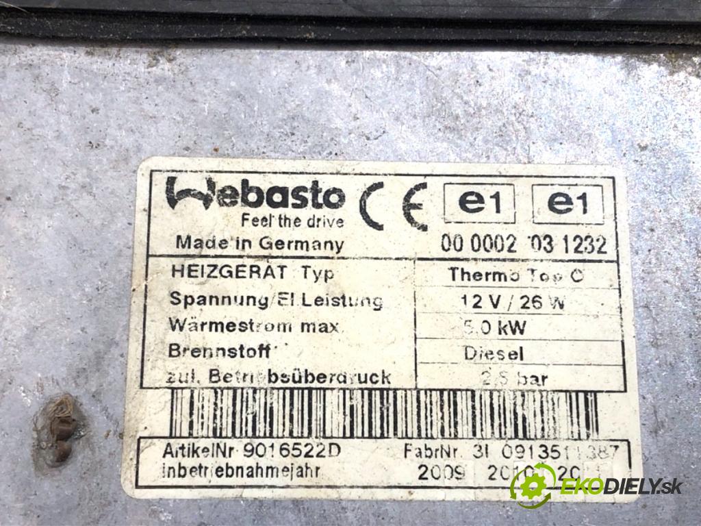 AUDI Q7 4L SUV 2009 176 kW 3.0 TDI quattro 2967 Webasto 4L0815071F (Webasto (nezávislé topení))