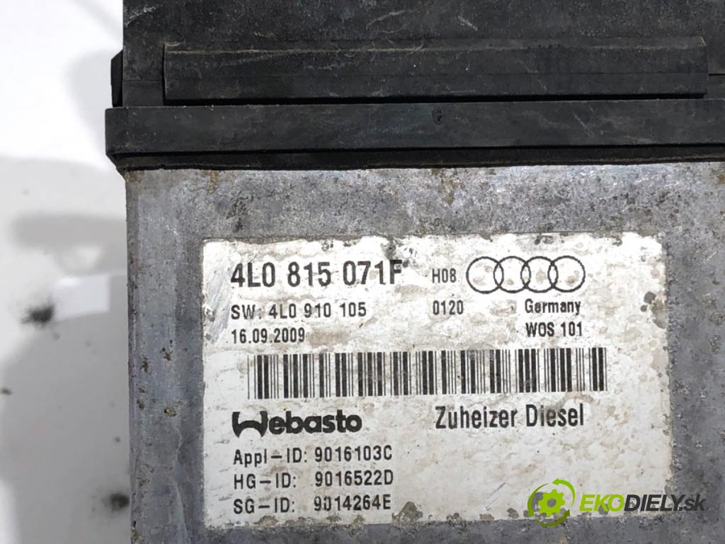 AUDI Q7 4L SUV 2009 176 kW 3.0 TDI quattro 2967 Webasto 4L0815071F (Webasto (nezávislé kúrenie))