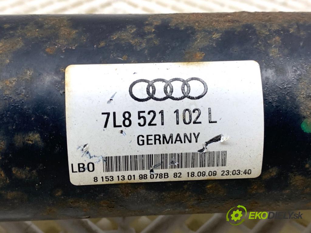 AUDI Q7 4L SUV 2009 176 kW 3.0 TDI quattro 2967 kardaň hřídel hnací zadní část 7L8521102L (Kardanový hřídel)
