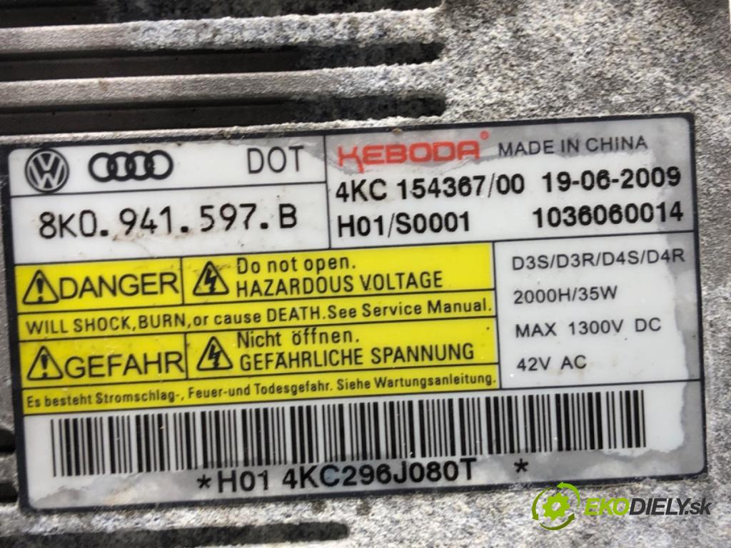 AUDI Q7 4L SUV 2009 176 kW 3.0 TDI quattro 2967 měnič XENON 8K0941597B (Řídící jednotka xenonu)