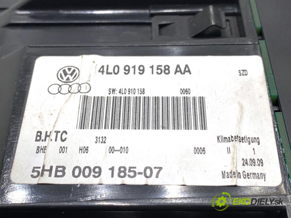 AUDI Q7 4L SUV 2009 176 kW 3.0 TDI quattro 2967 Panel ovládaní topení klimatizace zadní část 4L0919158AA