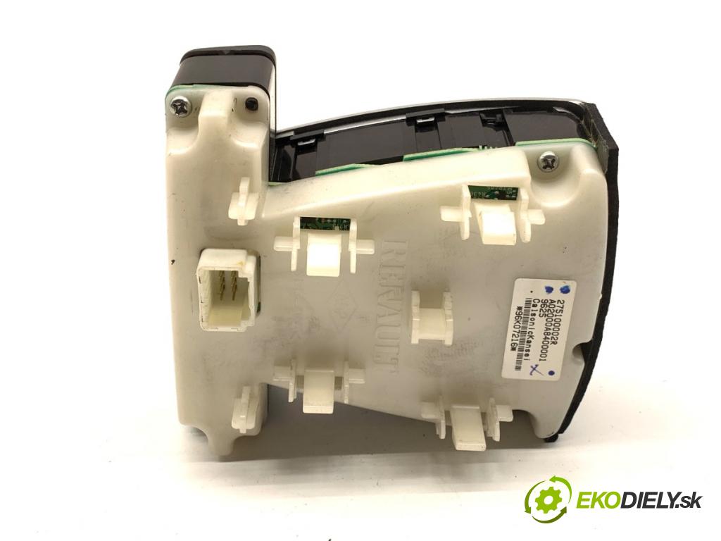 RENAULT LAGUNA III Kombi 2009 110 kW 2.0 dCi (KT01, KT08, KT09, KT0K, KT12, KT1D, KT1W) 1995 Panel ovládania kúrenia 275100002R (Prepínacie páčky pod volantom)