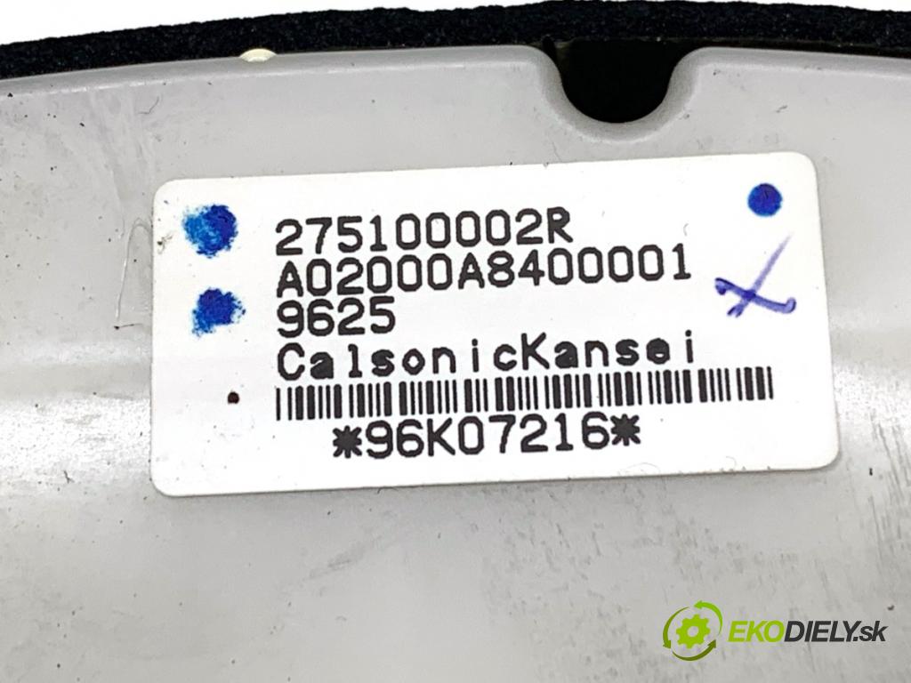 RENAULT LAGUNA III Kombi 2009 110 kW 2.0 dCi (KT01, KT08, KT09, KT0K, KT12, KT1D, KT1W) 1995 Panel ovládania kúrenia 275100002R (Prepínacie páčky pod volantom)