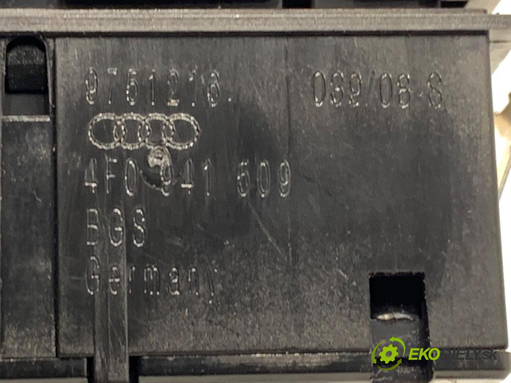 AUDI A6 C6 sedan 2008 103 kW 2.0 TDI 1968 Spínač svetiel výstražných (núdzových) 4F0941509 (Prepínacie páčky pod volantom)