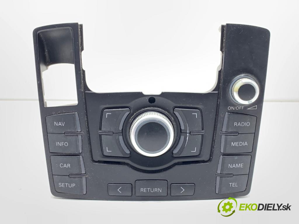 AUDI A6 C6 sedan 2008 103 kW 2.0 TDI 1968 Panel ovládania radia 4F1919611M (Prepínacie páčky pod volantom)