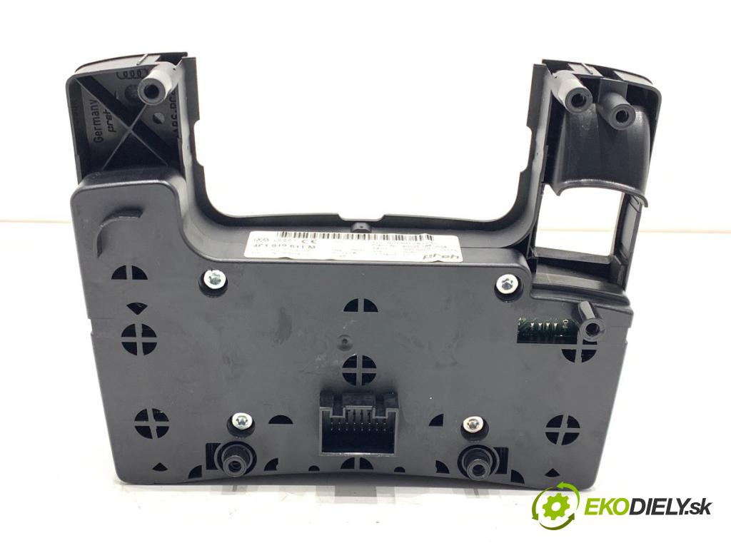 AUDI A6 C6 sedan 2008 103 kW 2.0 TDI 1968 Panel ovládania radia 4F1919611M (Prepínacie páčky pod volantom)