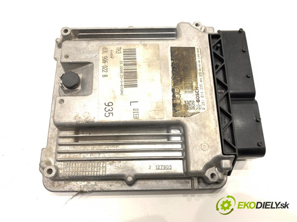 AUDI A4 B8 sedan 2008 105 kW 2.0 TDI 1968 riadiaca jednotka Motor 03L906022B 0281014235 (Riadiaca jednotka)