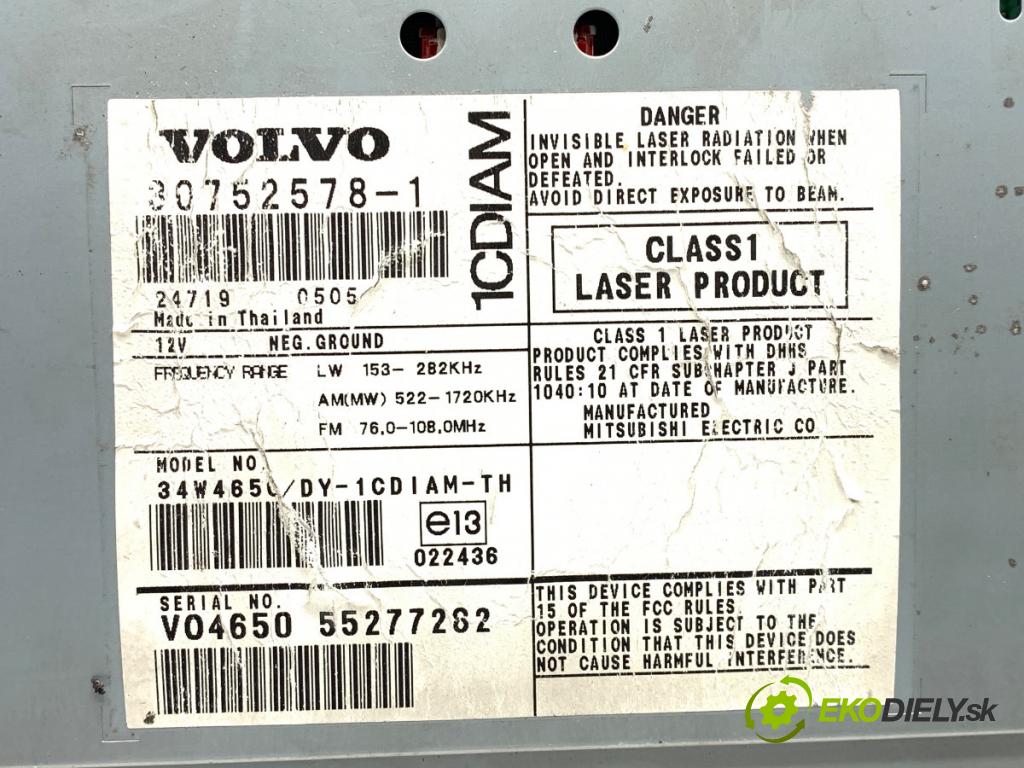 VOLVO V50 Kombi 2005 100 kW 2.0 D 1998 RADIO 30752578 (Audio zariadenie)