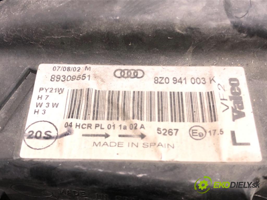 AUDI A2 liftback 2003 55 kW 1.4 TDI 1422 světlomet levý přední část 8Z0941003K