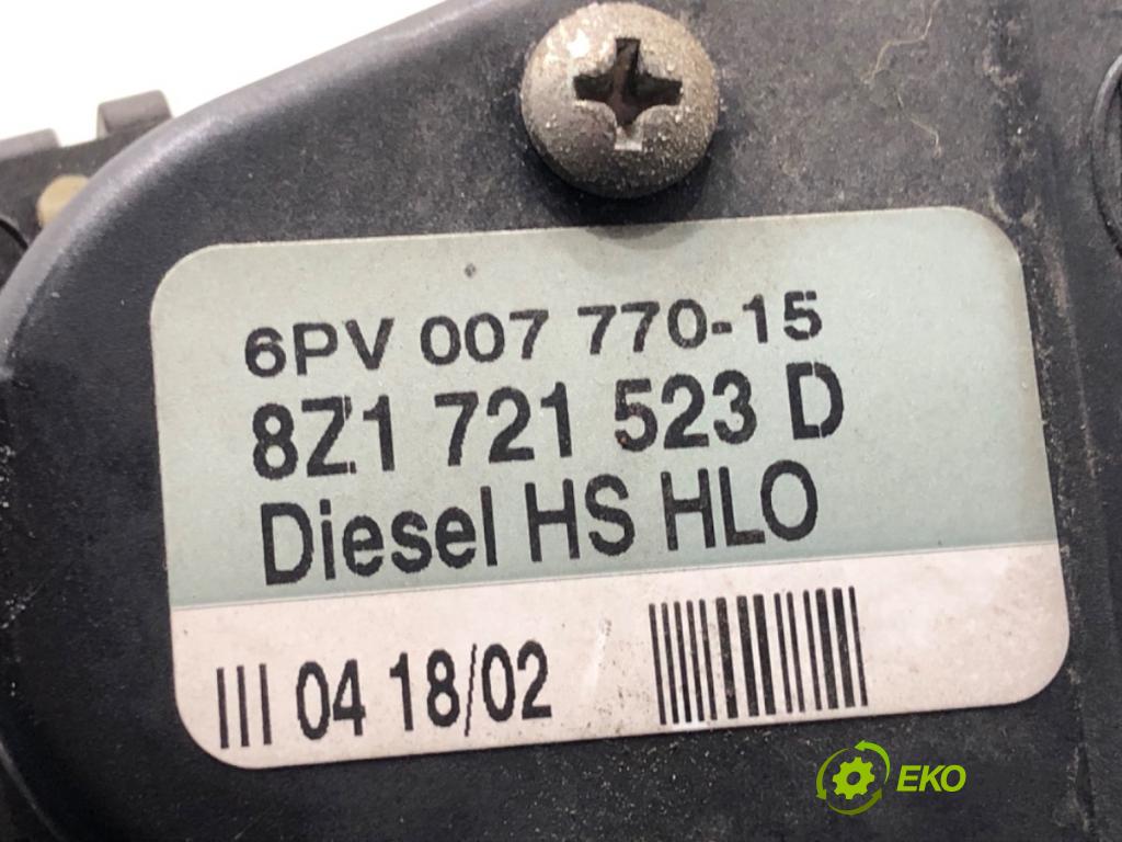 AUDI A2 liftback 2003 55 kW 1.4 TDI 1422 Potenciometer plynu 8Z1721523D (Potenciometer plynového pedálu)