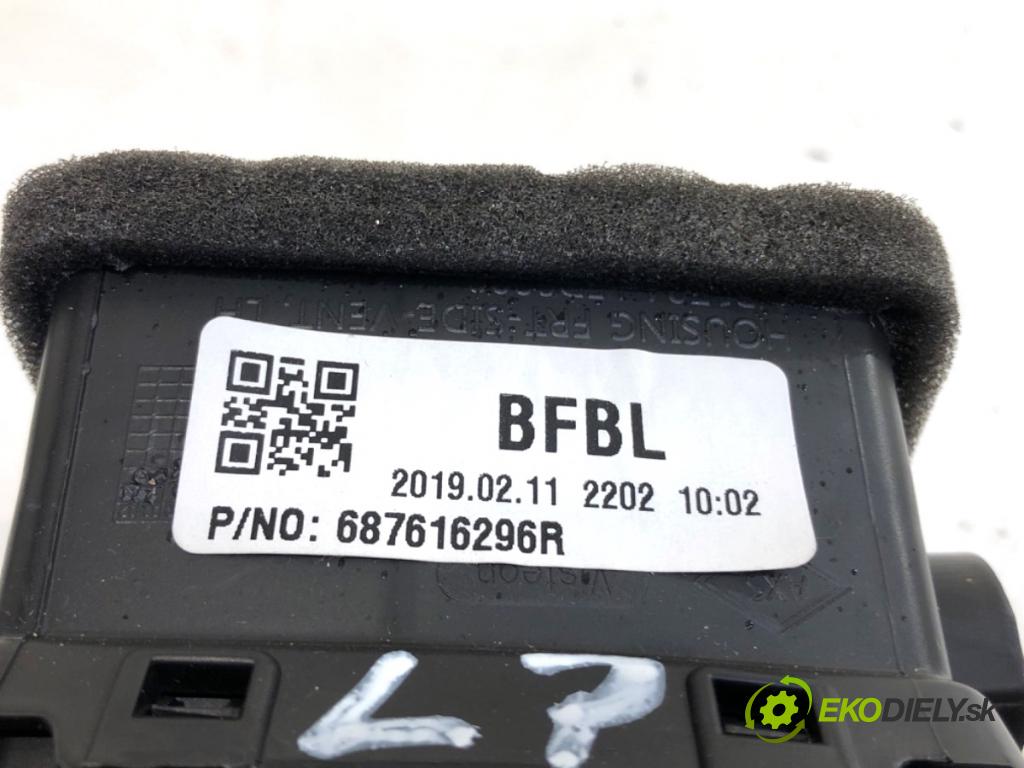 RENAULT MEGANE IV sedan 2019 103 kW 1.3 TCe 140 (LVNB) 1332 Mriežky kúrenia ľavy predný 687616296R