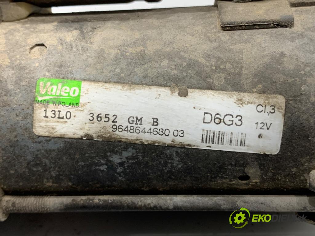 PEUGEOT 307 liftback 2004 80 kW 1.6 16V 1587 Štartér 9648644680 (Štartér)