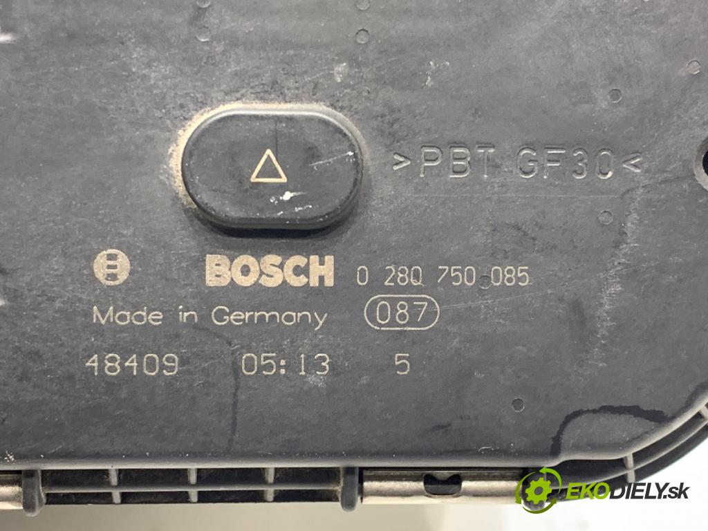 PEUGEOT 307 liftback 2004 80 kW 1.6 16V 1587 Škrtiaca klapka 0280750085 (Škrtiaca klapka)