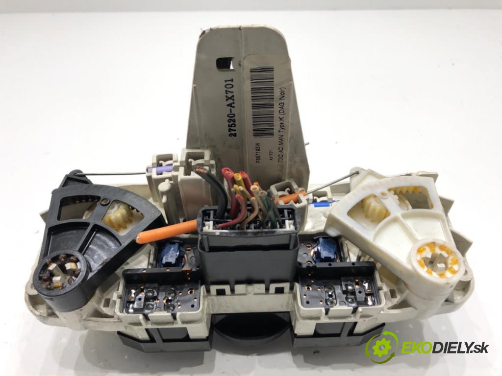 NISSAN MICRA K12 liftback 2003 48 kW 1.5 dCi 1461 Panel ovládania kúrenia 27520-AX701 (Prepínacie páčky pod volantom)