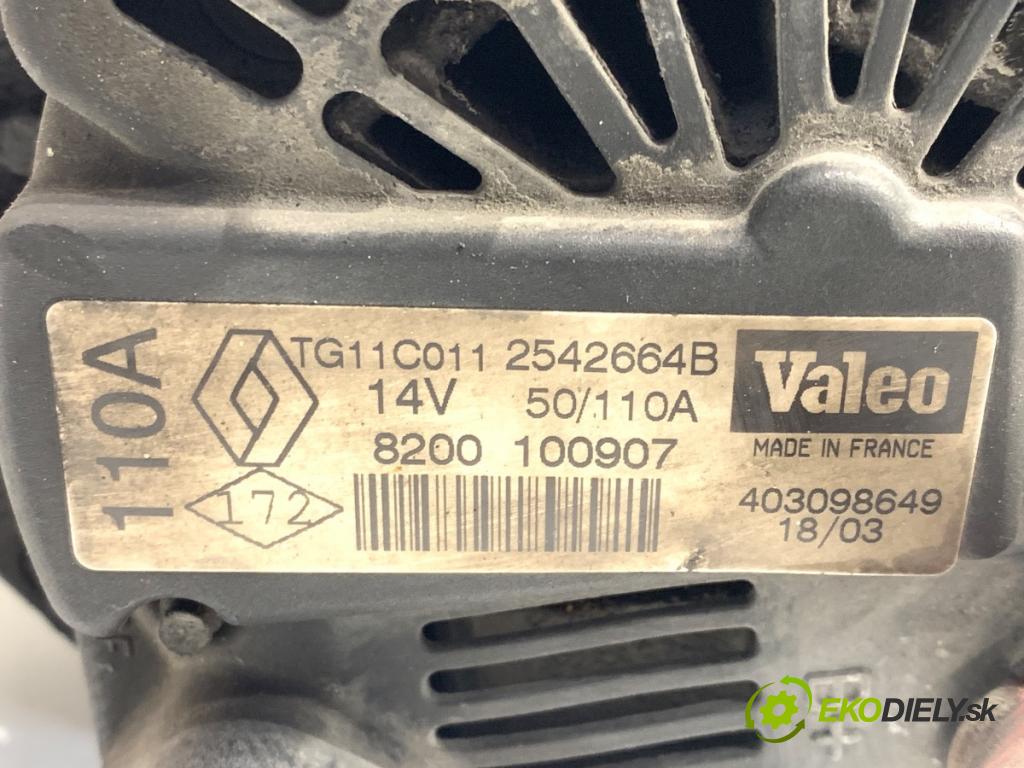 NISSAN MICRA K12 liftback 2003 48 kW 1.5 dCi 1461 Alternátor 8200100907 (Alternátor)