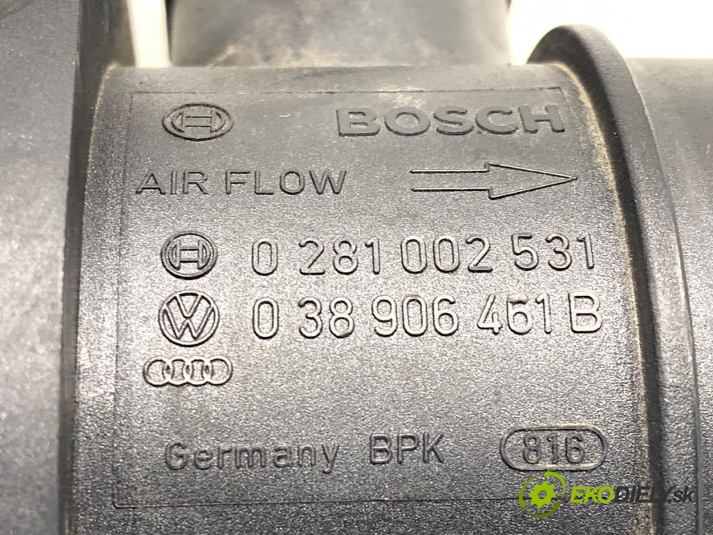 VW GOLF V Kombi 2007 77 kW 1.9 TDI 1896 Váha vzduchu 0281002531 038906461B (Váha vzduchu)