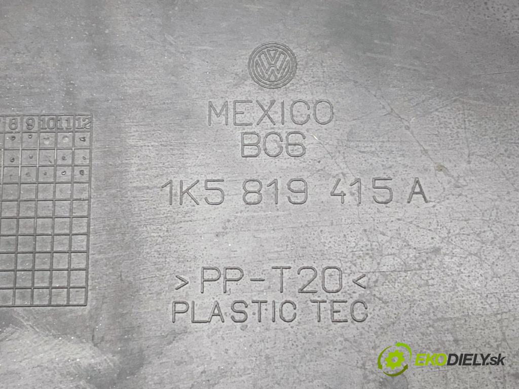 VW GOLF V Kombi 2007 77 kW 1.9 TDI 1896 Torpédo, plast pod čelné okno 1K5819415A (Torpédo (plast pod čelným sklom))