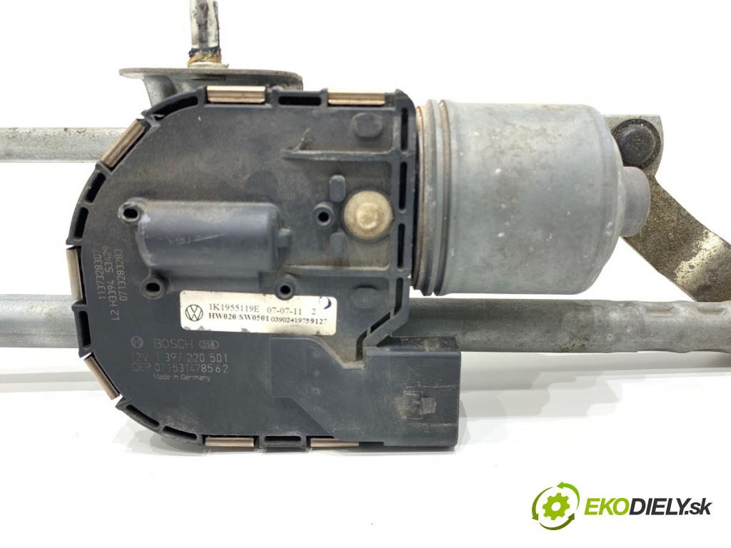 VW GOLF V Kombi 2007 77 kW 1.9 TDI 1896 Mechanizmus stieračov predný 1K1955119E (Motorček stieračov predný)