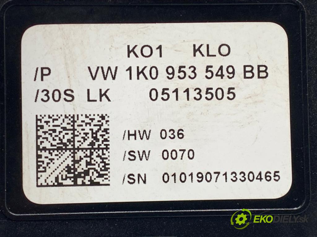 VW GOLF V Kombi 2007 77 kW 1.9 TDI 1896 Modul uhlu uhlu 1K0953549BB (Riadiaca jednotka ostatné)