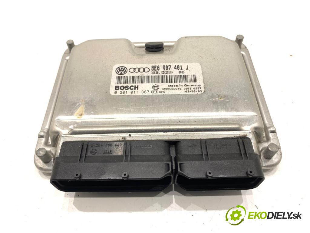 AUDI A4 B6 Kombi 2003 132 kW 2.5 TDI quattro 2496 riadiaca jednotka Motor 8E0907401J (Riadiaca jednotka)