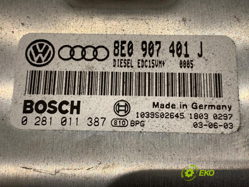 AUDI A4 B6 Kombi 2003 132 kW 2.5 TDI quattro 2496 riadiaca jednotka Motor 8E0907401J (Riadiaca jednotka)