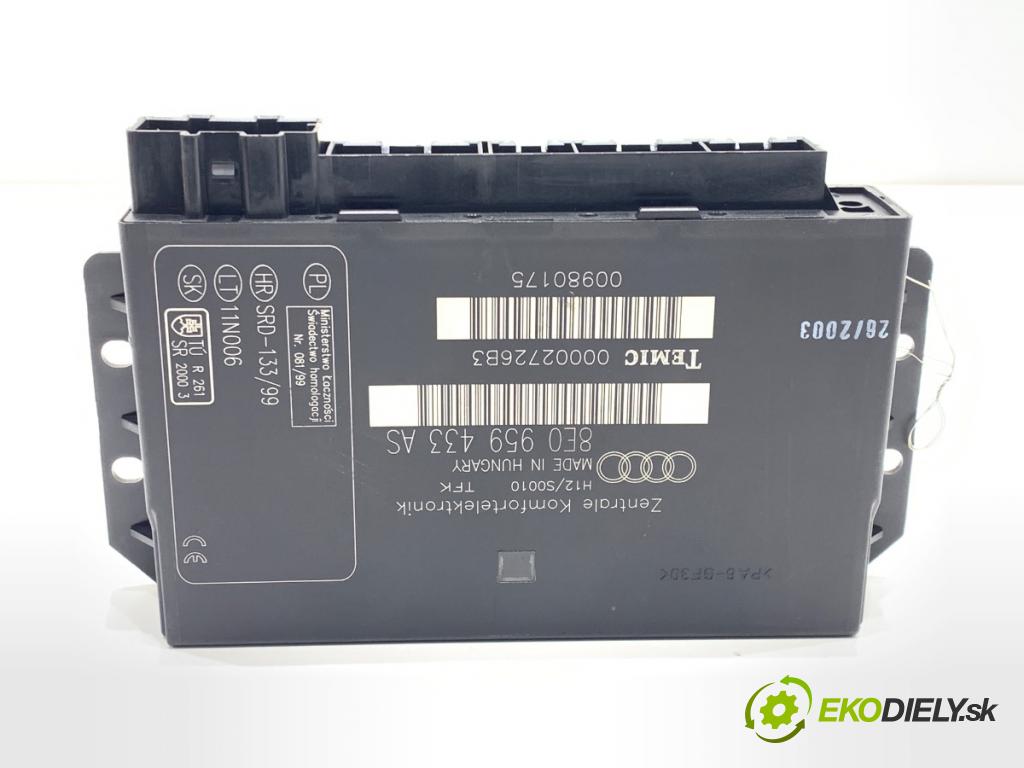 AUDI A4 B6 Kombi 2003 132 kW 2.5 TDI quattro 2496 modul komfortu 8E0959433AS (Komfortní modul)