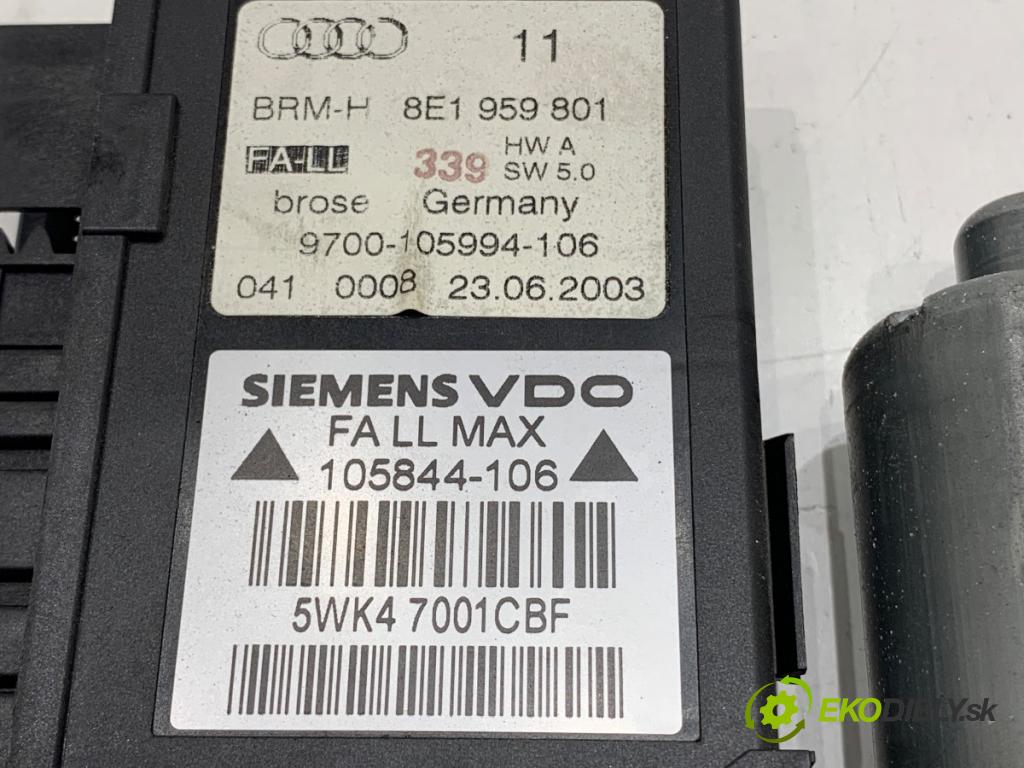 AUDI A4 B6 Kombi 2003 132 kW 2.5 TDI quattro 2496 motor sťahovaní okna levý přední část 8E1959801