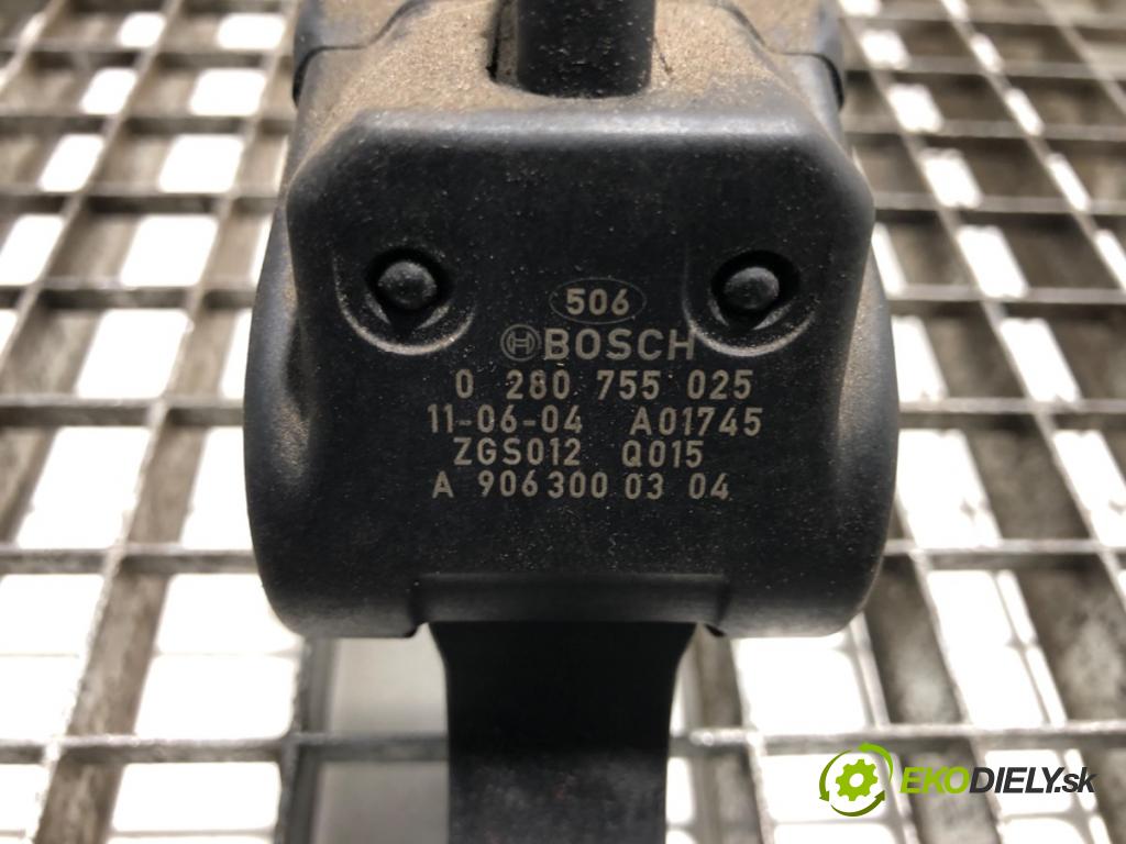 MERCEDES-BENZ W906 Skrzynia 2011 120 kW 216 CDI (906.611, 906.613) 2143 Potenciometer plynu 0280755025 (Potenciometer plynového pedálu)