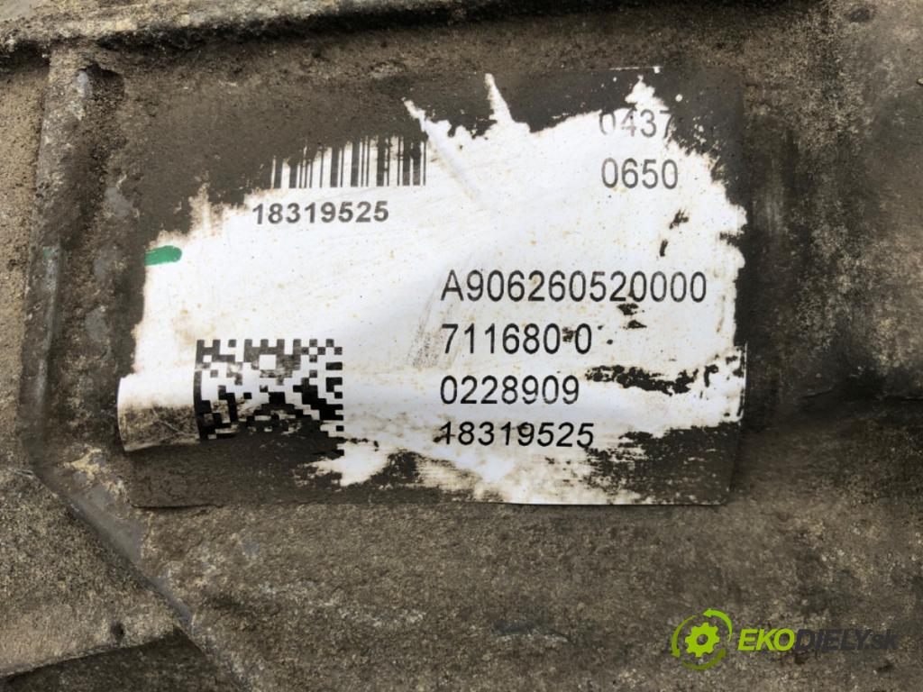 MERCEDES-BENZ W906 Skrzynia 2011 120 kW 216 CDI (906.611, 906.613) 2143 Prevodovka A9062610403 (Prevodovka)