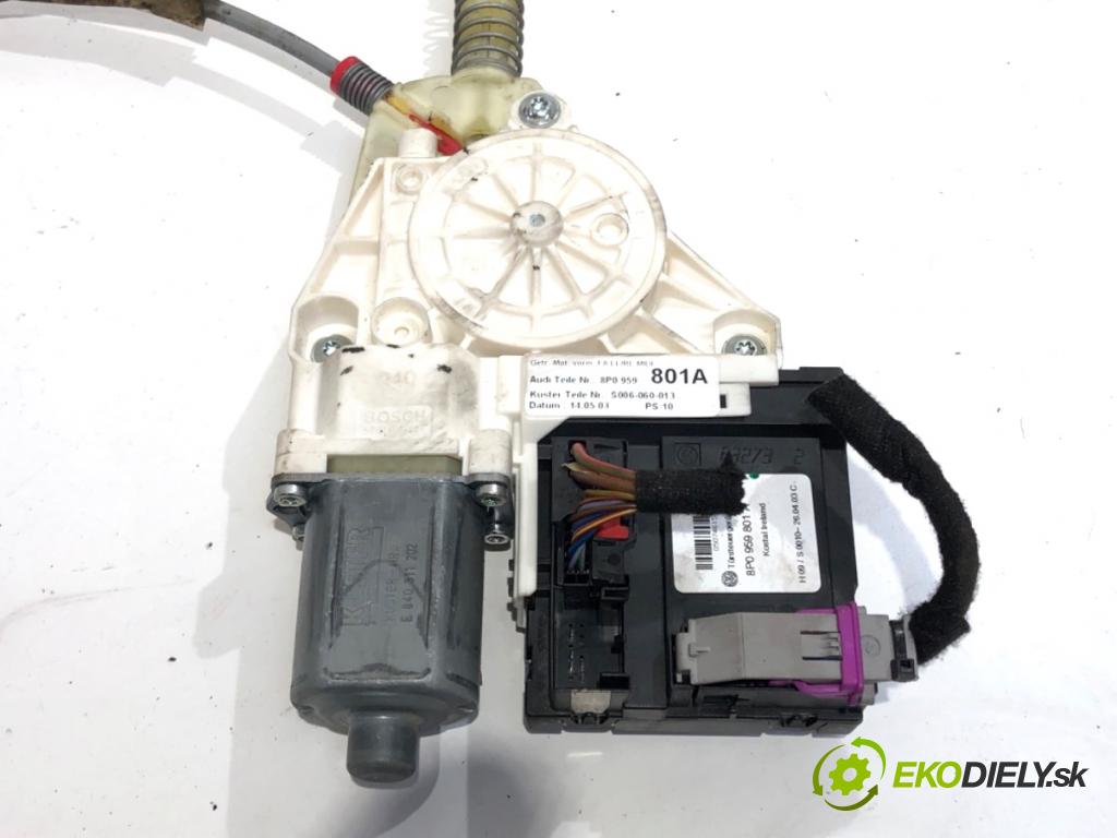 AUDI A3 8P liftback 2003 103 kW 2.0 TDI 1968 mechanismus okna levý přední část 8P0959801A