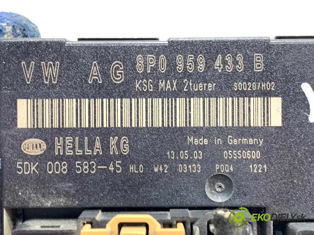 AUDI A3 8P liftback 2003 103 kW 2.0 TDI 1968 Modul komfortu 8P0959433B (Modul komfortu)