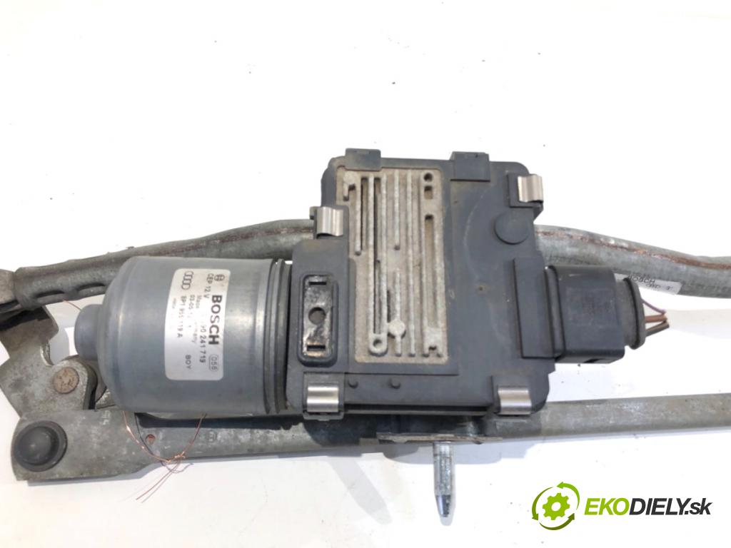 AUDI A3 8P liftback 2003 103 kW 2.0 TDI 1968 Mechanizmus stieračov predný 8P1955023D (Motorček stieračov predný)